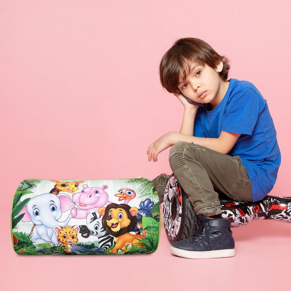 Kids Duffle Travel Bag for Travelling, Dance, Swimming, Picnic, Sports, Traveling Bag for Boys & Girls (Jungle)