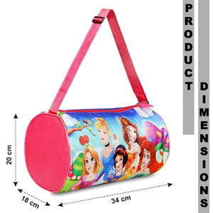 Kids Duffle Travel Bag for Travelling, Dance, Swimming, Picnic, Sports, Traveling Bag for Boys & Girls (Princess)