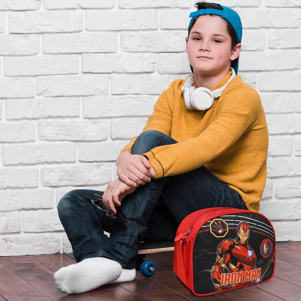 Stylbase 18" Polyester Car Duffle Bag for Kids' Travel, 15 cm, Red Iron Man