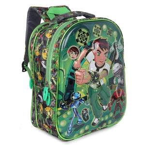 3D Cartoon Sheet School Bag | Waterproof Backpack Ideal For Kids age 5-7 years | UKG, Nursery and 1st Class 15L (Ben-10)