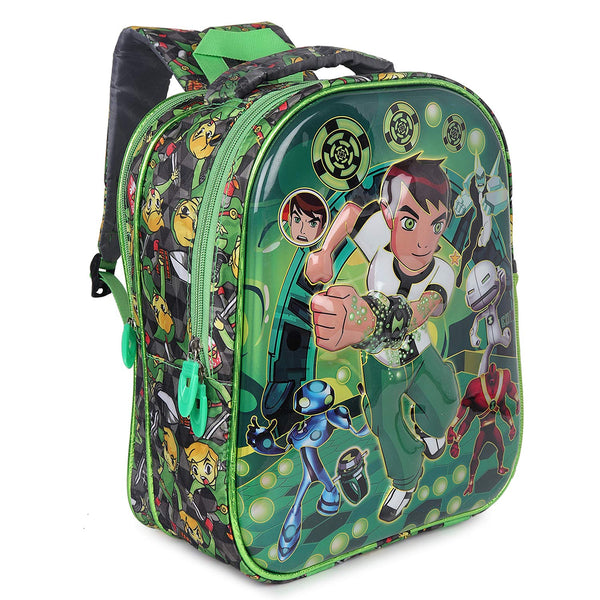 3D Cartoon Sheet School Bag | Waterproof Backpack Ideal For Kids age 5-7 years | UKG, Nursery and 1st Class 15L (Ben-10)