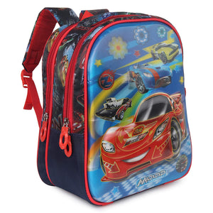 3D Cartoon Sheet School Bag | Waterproof Backpack Ideal For Kids age 5-7 years | UKG, Nursery and 1st Class 15L (Pixar_car)