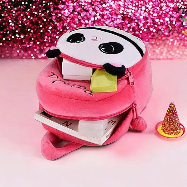 Kids Teddy Soft Picnic Carry Travelling Cartoon Animal School Bag Soft Plush Standard Backpack For Nursery 2 To 5 Baby Boys Girls Years