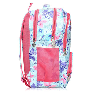 Stylbase Multi Printed Waterproof Bag Ideal For Tuition College Backpack School Bag For Girls 12 years Stylish and Trendy bag for girls 18 Inch Pink