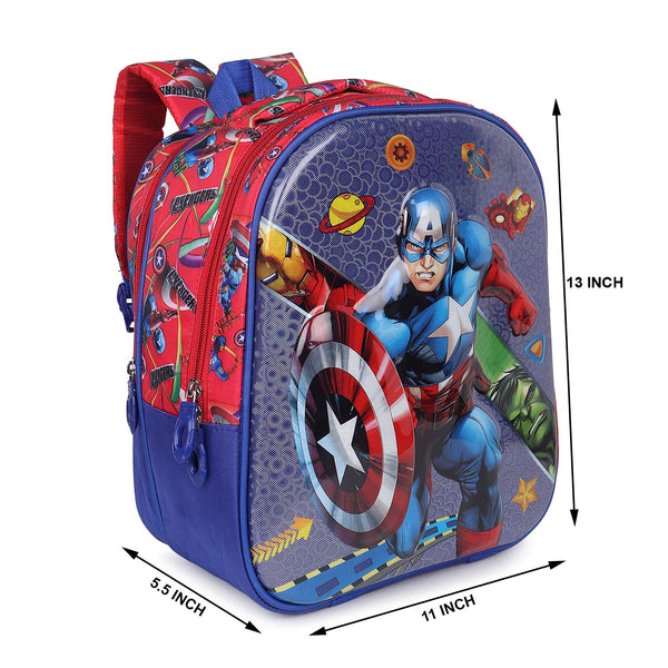 3D Cartoon Sheet School Bag | Waterproof Backpack Ideal For Kids age 5-7 years | UKG, Nursery and 1st Class 15L (Avengers)