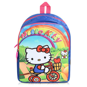 Printed Bag For Kids Kinder Garden | Nursery Stylish and Trendy Print - 14 Inches | 18L RED Hello Kitty