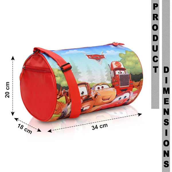 Kids Duffle Travel Bag for Travelling, Dance, Swimming, Picnic, Sports, Traveling Bag for Boys & Girls (Pixar-Car)