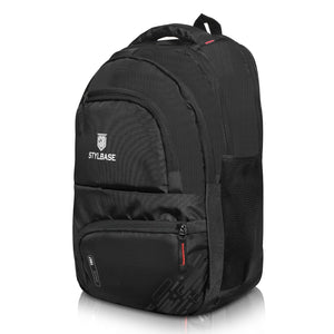 Stylbase 27L School Bag for Boys | Premium Polyester Backpack Bags for Women & Men | 5 Compartments Lightweight & Water Resistant | Stylish College Bag for Girls & Backpack for Travelling