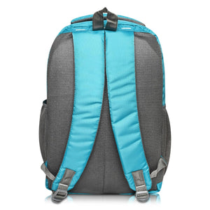Unisex Casual Backpack School College & Travelling Use with 3 Compartments Bottle and Front Pocket - 20L ( Sky Blue)