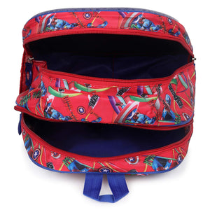 3D Cartoon Sheet School Bag | Waterproof Backpack Ideal For Kids age 5-7 years | UKG, Nursery and 1st Class 15L (Avengers)