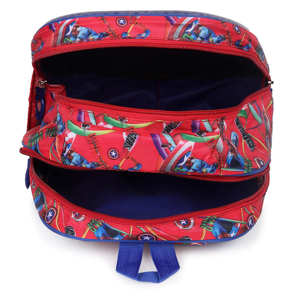 3D Cartoon Sheet School Bag | Waterproof Backpack Ideal For Kids age 5-7 years | UKG, Nursery and 1st Class 15L (Avengers)