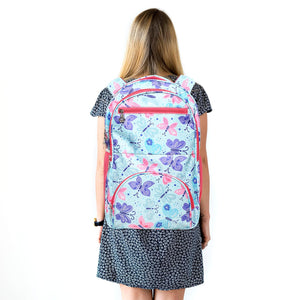 Stylbase Multi Printed Waterproof Bag Ideal For Tuition College Backpack School Bag For Girls 12 years Stylish and Trendy bag for girls 18 Inch Pink