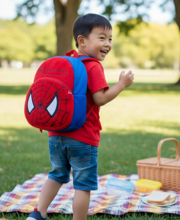 Kids Teddy Soft Picnic Carry Travelling Cartoon Animal School Bag Soft Plush Standard Backpack For Nursery 2 To 5 Baby Boys Girls Years