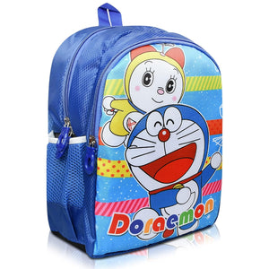 Printed Bag For Kids Kinder Garden | Nursery Stylish and Trendy Print - 14 Inches | 18L RED Doraemon