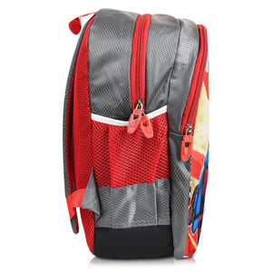 Printed Bag For Kids Kinder Garden | Nursery Stylish and Trendy Print - 14 Inches | 18L RED Avengers