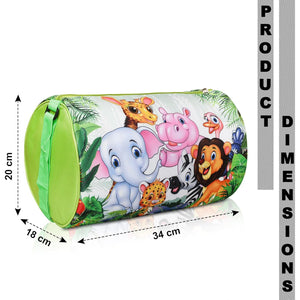 Kids Duffle Travel Bag for Travelling, Dance, Swimming, Picnic, Sports, Traveling Bag for Boys & Girls (Jungle)