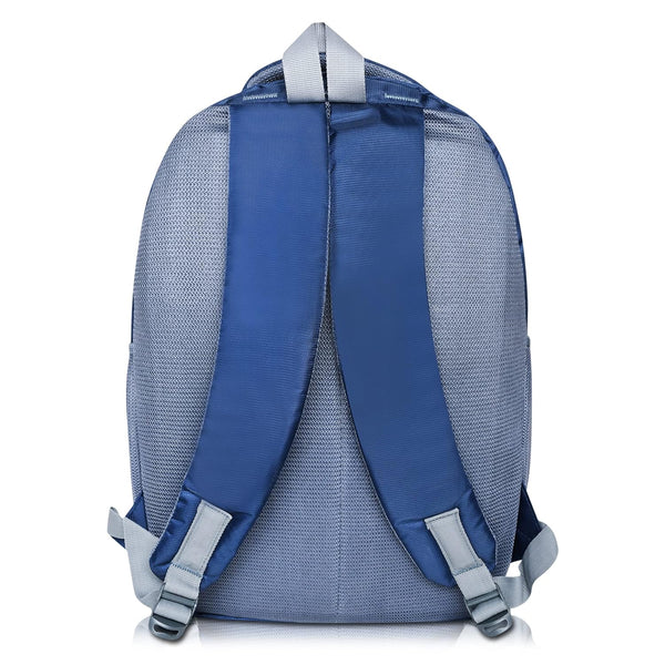 Unisex Casual Backpack School College & Travelling Use with 3 Compartments Bottle and Front Pocket - 20L  ( Blue)