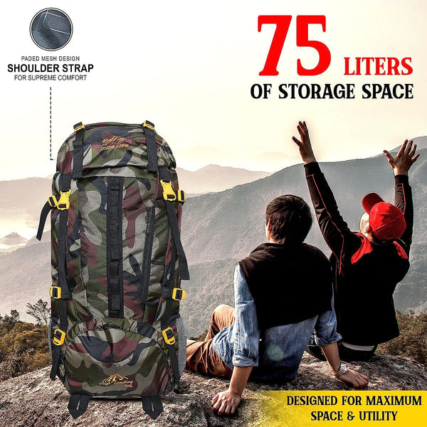 Stylbase Travel AdventurePro Trekking Bag: Ultimate Outdoor Sport Camp Hiking Rucksack | Waterproof & Spacious - 1 Year Warranty