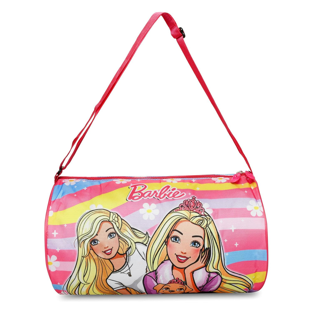 Kids Duffle Travel Bag for Travelling, Dance, Swimming, Picnic, Sports, Traveling Bag for Boys & Girls (Barbie)