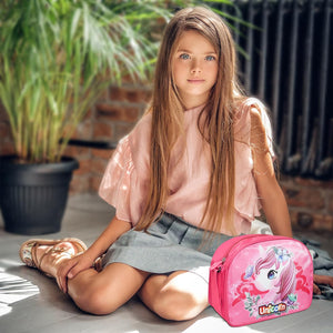 Stylbase 18" Polyester Car Duffle Bag for Kids' Travel, 15 cm, Pink Unicorn
