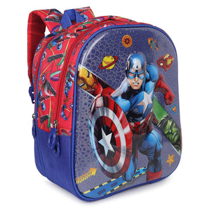 3D Cartoon Sheet School Bag | Waterproof Backpack Ideal For Kids age 5-7 years | UKG, Nursery and 1st Class 15L (Avengers)
