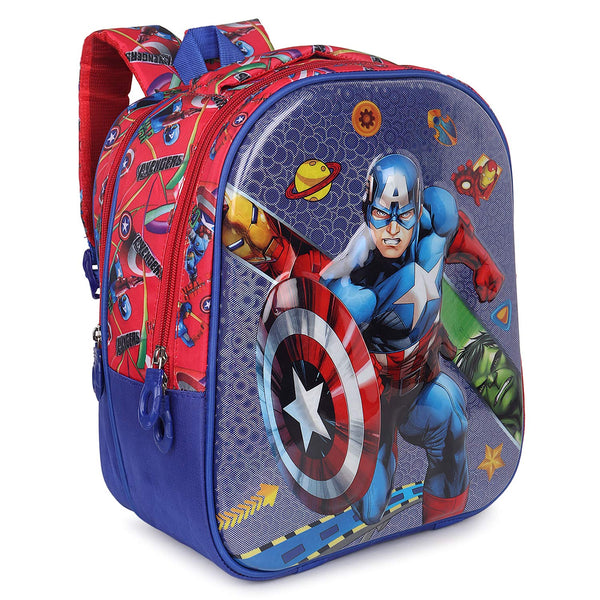 3D Cartoon Sheet School Bag | Waterproof Backpack Ideal For Kids age 5-7 years | UKG, Nursery and 1st Class 15L (Avengers)
