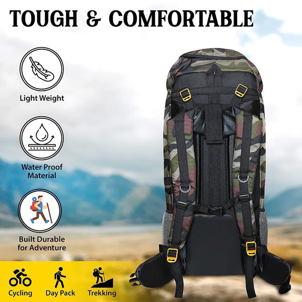 Stylbase Travel AdventurePro Trekking Bag: Ultimate Outdoor Sport Camp Hiking Rucksack | Waterproof & Spacious - 1 Year Warranty