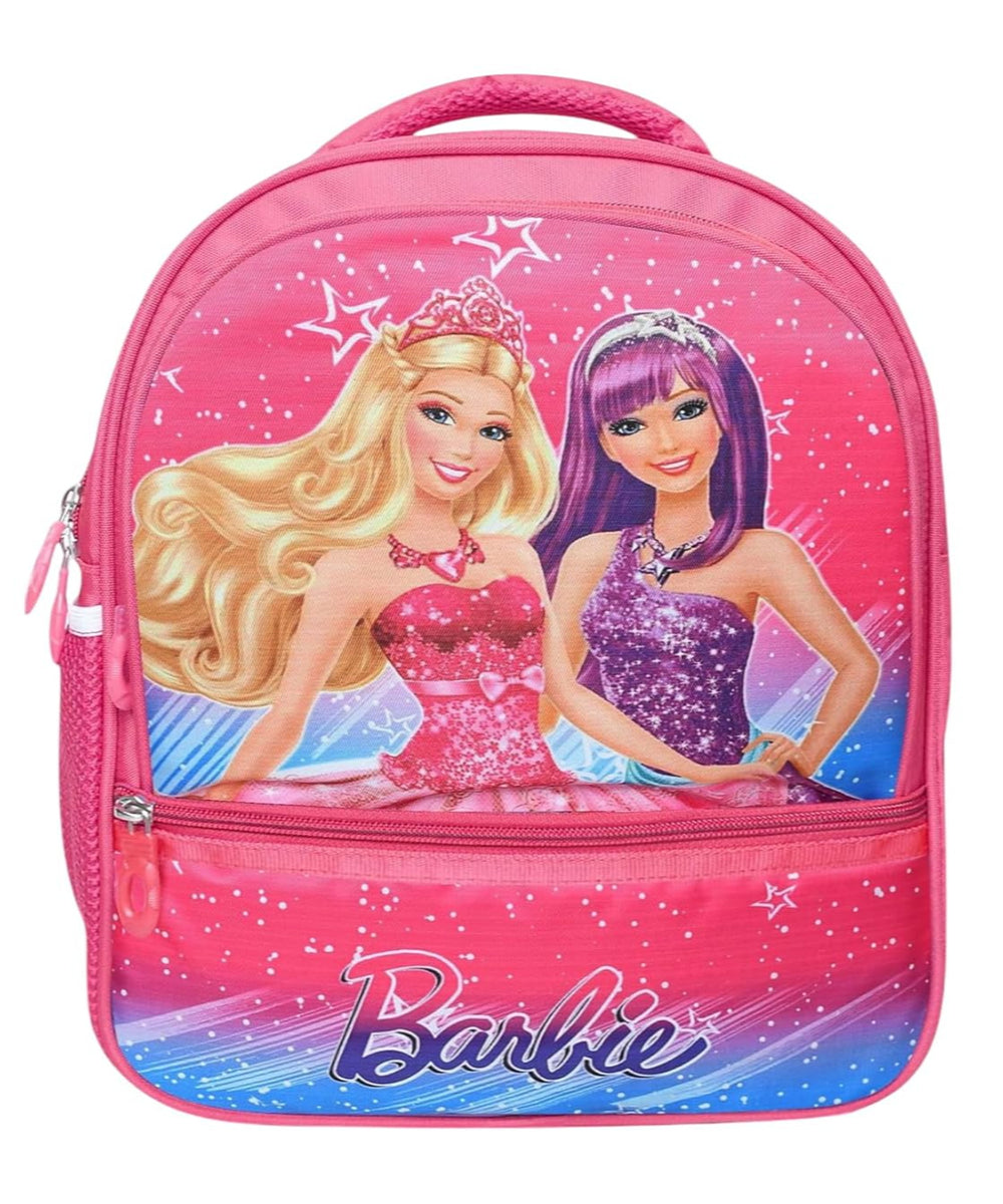 Printed School Bag for Kids | Kids Bag Ideal for UKG, Nursery and Class 2 (Age 5-7 years) | 18L (Barbie)