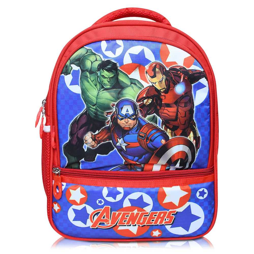 Printed School Bag for Kids | Kids Bag Ideal for UKG, Nursery and Class 2 (Age 5-7 years) | 18L (Avengers)