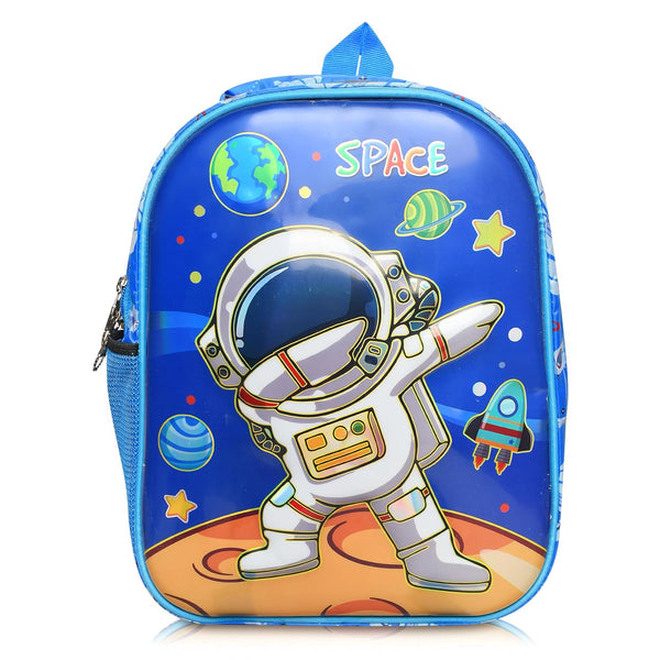 3D Cartoon Sheet School Bag | Waterproof Backpack Ideal For Kids age 5-7 years | UKG, Nursery and 1st Class 15L (Space-Boy)