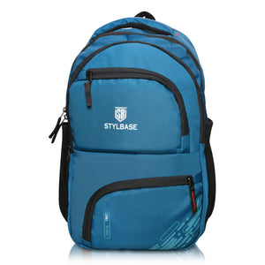 Stylbase 27L School Bag for Boys | Premium Polyester Backpack Bags for Women & Men | 5 Compartments Lightweight & Water Resistant | Stylish College Bag for Girls & Backpack for Travelling
