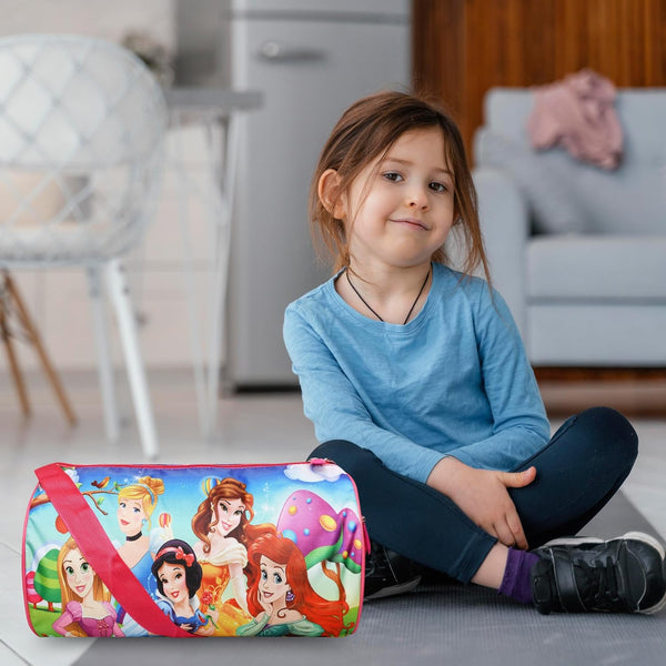Kids Duffle Travel Bag for Travelling, Dance, Swimming, Picnic, Sports, Traveling Bag for Boys & Girls (Princess)