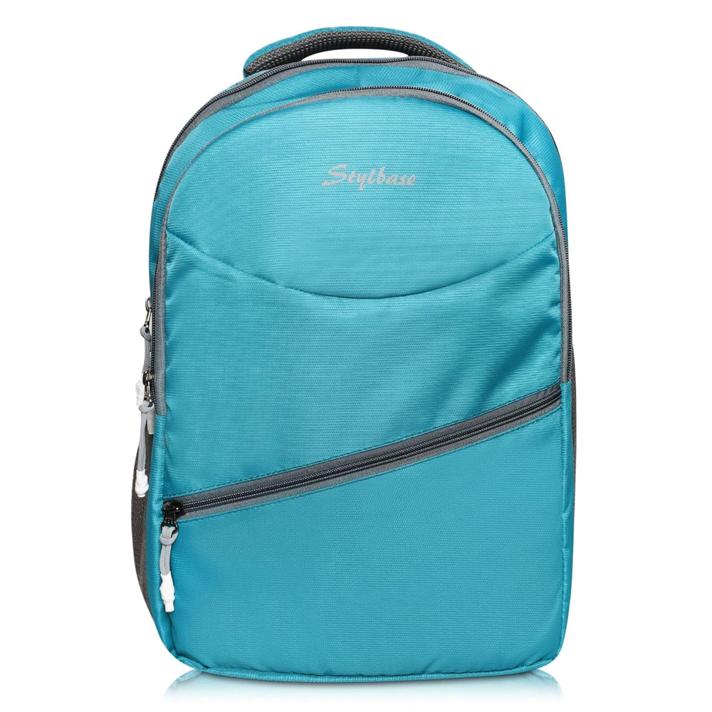 Unisex Casual Backpack School College & Travelling Use with 3 Compartments Bottle and Front Pocket - 20L ( Sky Blue)