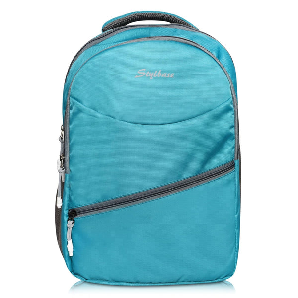 Unisex Casual Backpack School College & Travelling Use with 3 Compartments Bottle and Front Pocket - 20L ( Sky Blue)