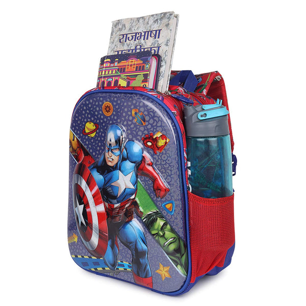 3D Cartoon Sheet School Bag | Waterproof Backpack Ideal For Kids age 5-7 years | UKG, Nursery and 1st Class 15L (Avengers)