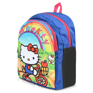 Printed Bag For Kids Kinder Garden | Nursery Stylish and Trendy Print - 14 Inches | 18L RED Hello Kitty