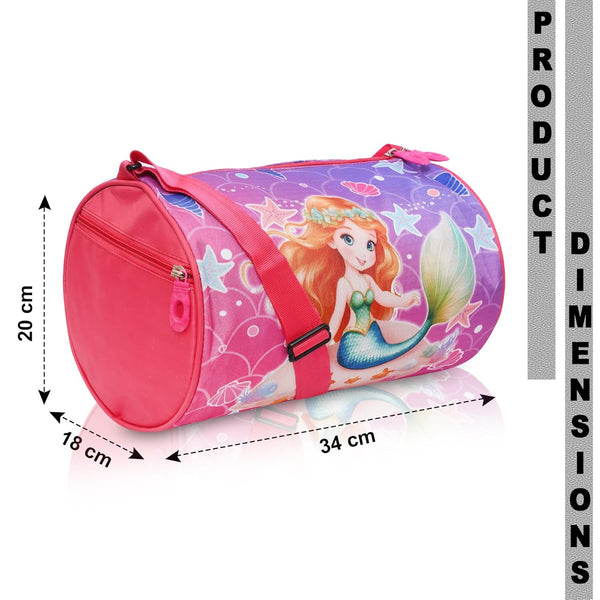 Kids Duffle Travel Bag for Travelling, Dance, Swimming, Picnic, Sports, Traveling Bag for Boys & Girls (Mermaid)