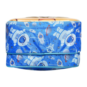 3D Cartoon Sheet School Bag | Waterproof Backpack Ideal For Kids age 5-7 years | UKG, Nursery and 1st Class 15L (Space-Boy)