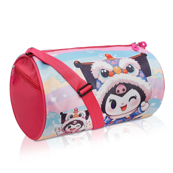 Kids Duffle Travel Bag for Travelling, Dance, Swimming, Picnic, Sports, Traveling Bag for Boys & Girls ( Kuromi)