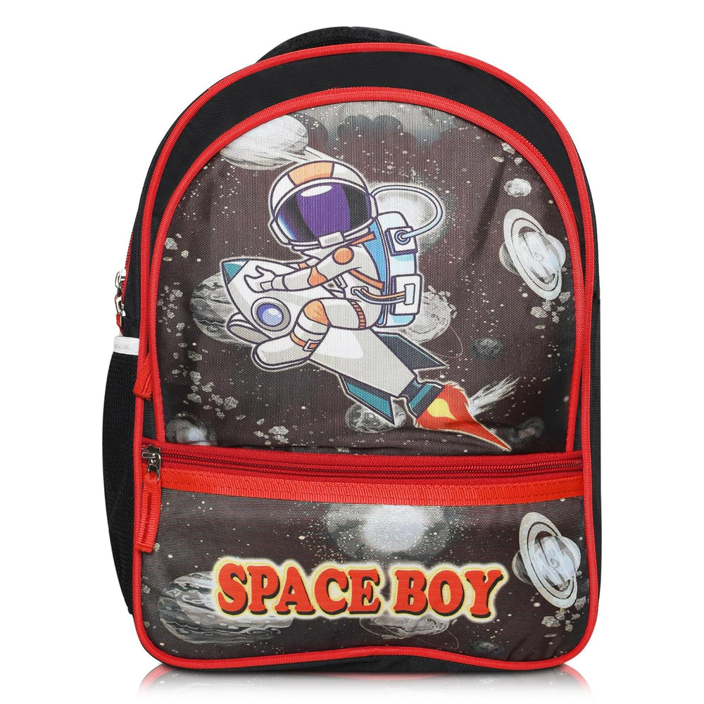 Printed School Bag for Kids | Kids Bag Ideal for UKG, Nursery and Class 2 (Age 5-7 years) | 18L (Space-Boy)