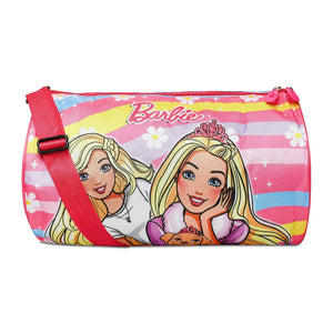 Kids Duffle Travel Bag for Travelling, Dance, Swimming, Picnic, Sports, Traveling Bag for Boys & Girls (Barbie)
