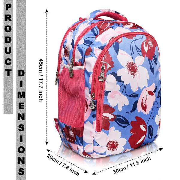 Stylbase 20L School Bag for Boys | Premium Polyester Backpack Bags for Women & Men | 3 Compartments Lightweight & Water Resistant | Stylish College Bag for Girls & Backpack for Travelling