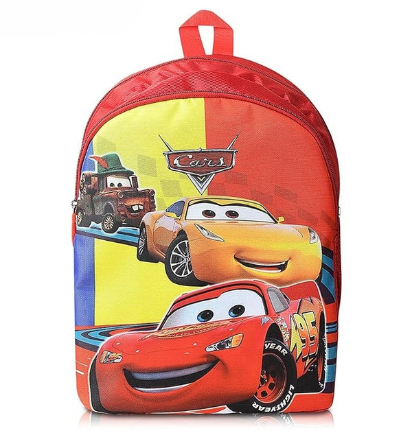 Printed Bag For Kids Kinder Garden | Nursery Stylish and Trendy Print - 14 Inches | 18L Pixar-Car