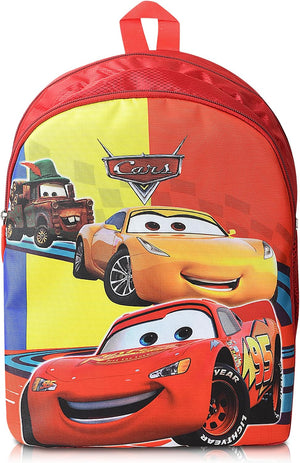 Stylbase Lightweight Polyester Casual Kids School Bag for Boys And Girls Car Cartoon Printed Waterproof Backpack Bag Ideal for Small Kids Bag lkg ukg nursery class 3-5 Years 14 inches