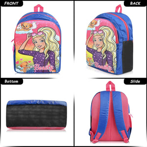 Printed Bag For Kids Kinder Garden | Nursery Stylish and Trendy Print - 14 Inches | 18L RED Beauty Girl